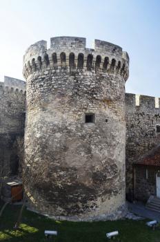 Zindan gate at Kalemegdan fortress in Belgrade, Serbia