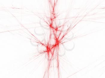 Red fractal illustration useful as a background
