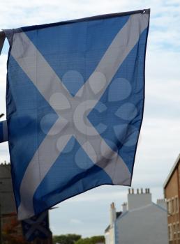 Scottish flag of Scotland, United Kingdom (UK)