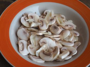 agaricus bisporus aka champignons mushrooms food useful as background