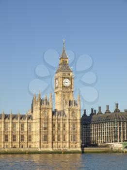 Houses of Parliament with Big Ben, Westminster Palace, London, UK