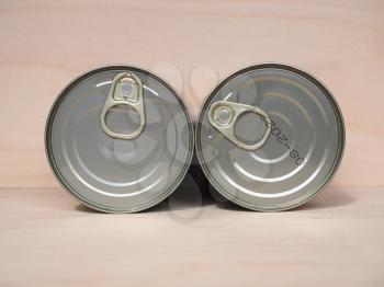 tin can for tinned canned food conservation