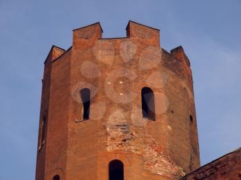Torri Palatine ancient Roman gates in Turin Italy