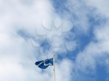 Scottish flag of Scotland, United Kingdom (UK)