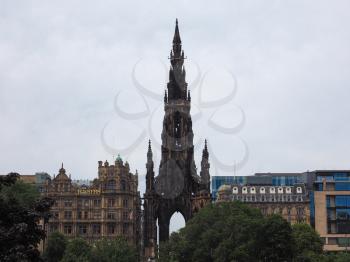 Sir Walter Scott monument in Edinburgh, UK