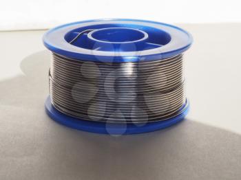 spool of solder wire for electrical soldering