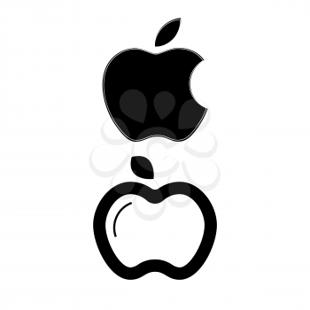 Apple fruit icon vector