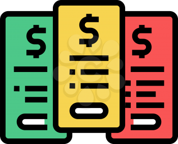 tariff plans subscription color icon vector. tariff plans subscription sign. isolated symbol illustration