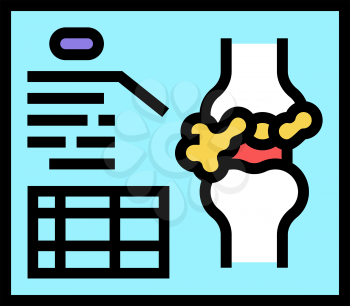 lumps analysis and researching color icon vector. lumps analysis and researching sign. isolated symbol illustration