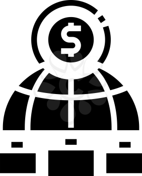 trade union glyph icon vector. trade union sign. isolated contour symbol black illustration