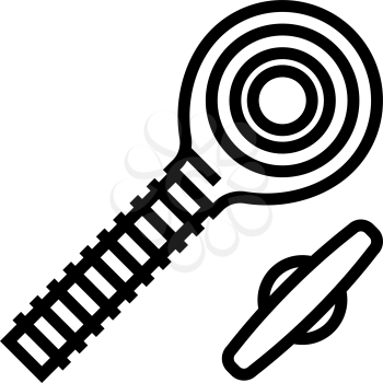 rod end bolt line icon vector. rod end bolt sign. isolated contour symbol black illustration
