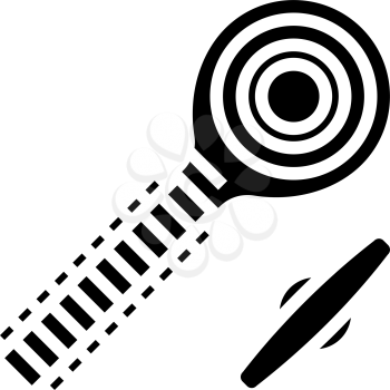 rod end bolt glyph icon vector. rod end bolt sign. isolated contour symbol black illustration