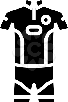 men tennis apparel glyph icon vector. men tennis apparel sign. isolated contour symbol black illustration