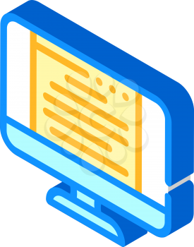 document of operating system isometric icon vector. document of operating system sign. isolated symbol illustration