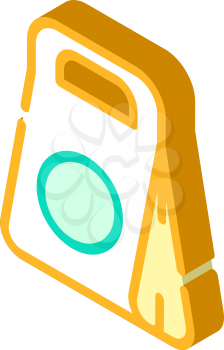 street food bag isometric icon vector. street food bag sign. isolated symbol illustration