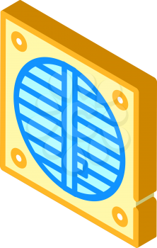 ventilation repair isometric icon vector. ventilation repair sign. isolated symbol illustration