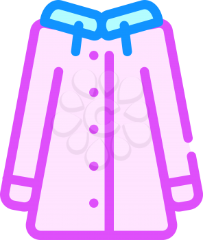coat clothes waterproof color icon vector. coat clothes waterproof sign. isolated symbol illustration