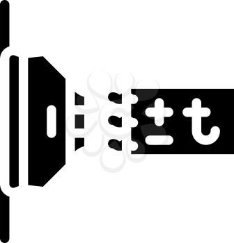 thermal sensor glyph icon vector. thermal sensor sign. isolated contour symbol black illustration