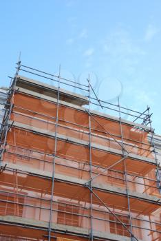 Royalty Free Photo of a Residential Building Under Construction