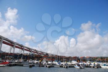 Royalty Free Photo of Docks in Lisbon, Portugal