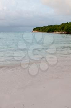 Royalty Free Photo of a Sandy Beach in Willikies, Antigua