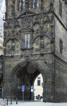 Powder Tower in Prague, Czech Republic,15th century,fragment