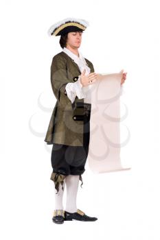 Royalty Free Photo of a Man in Historical Clothes