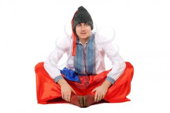 Royalty Free Photo of a Man in a Ukrainian Costume