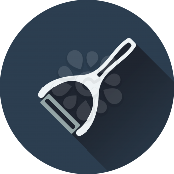 Vegetable peeler icon. Flat design. Vector illustration.