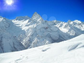 Royalty Free Photo of Snowy Mountains