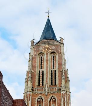 The old church tower in Gorinchem. Netherlands