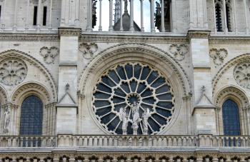 Rose Window. Notre Dame de Paris. France
