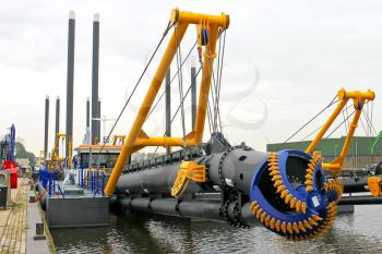 New dredge ship in the Dutch shipyard