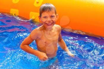 Royalty Free Photo of a Boy Swimming