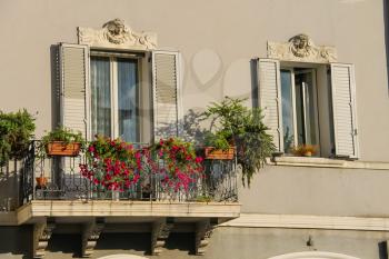 Apartments building in the historic center of Rimini, Italy