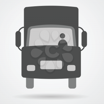 truck cargo web icon vector illustration