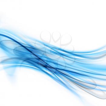 Abstract Modern Blue And White Waved Background