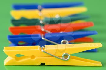 Royalty Free Photo of Clothespins