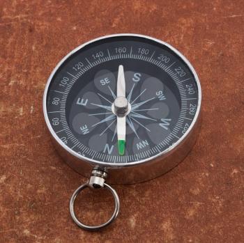 Compass on the old surface