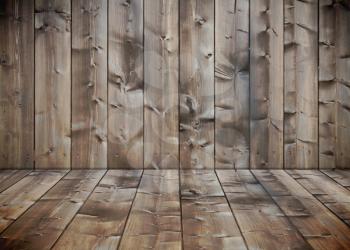 Dark wooden wall interior pattern
