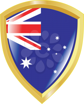 Coat of arms in national colours of Australia