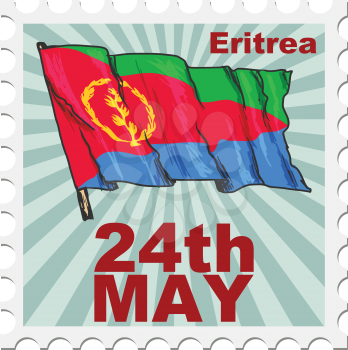 post stamp of national day of Eritrea