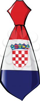 necktie in national colours of Croatia