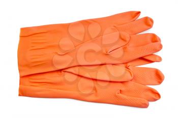 Royalty Free Photo of a Pair of Rubber Gloves