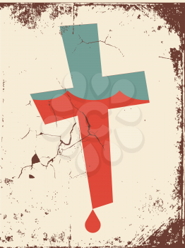 Royalty Free Clipart Image of a Cross