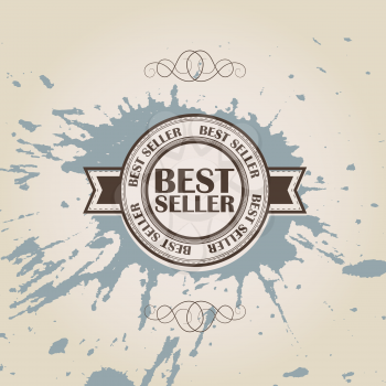Royalty Free Clipart Image of a Best Seller Stamp