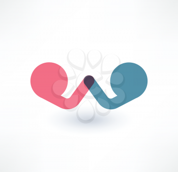 Arm wrestling icon. Confrontation concept. Logo design.