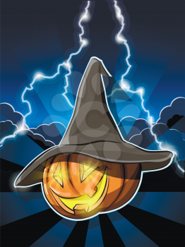 Royalty Free Clipart Image of a Halloween Background