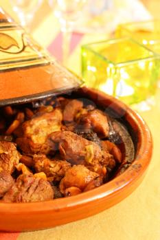 Moroccan Tagine, an oriental cooking from north africa