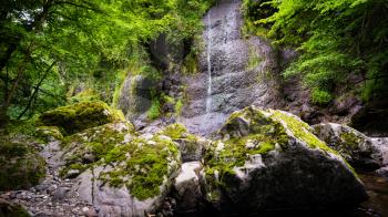Arifat cascades, waterfall in Tarn, Occitanie, France